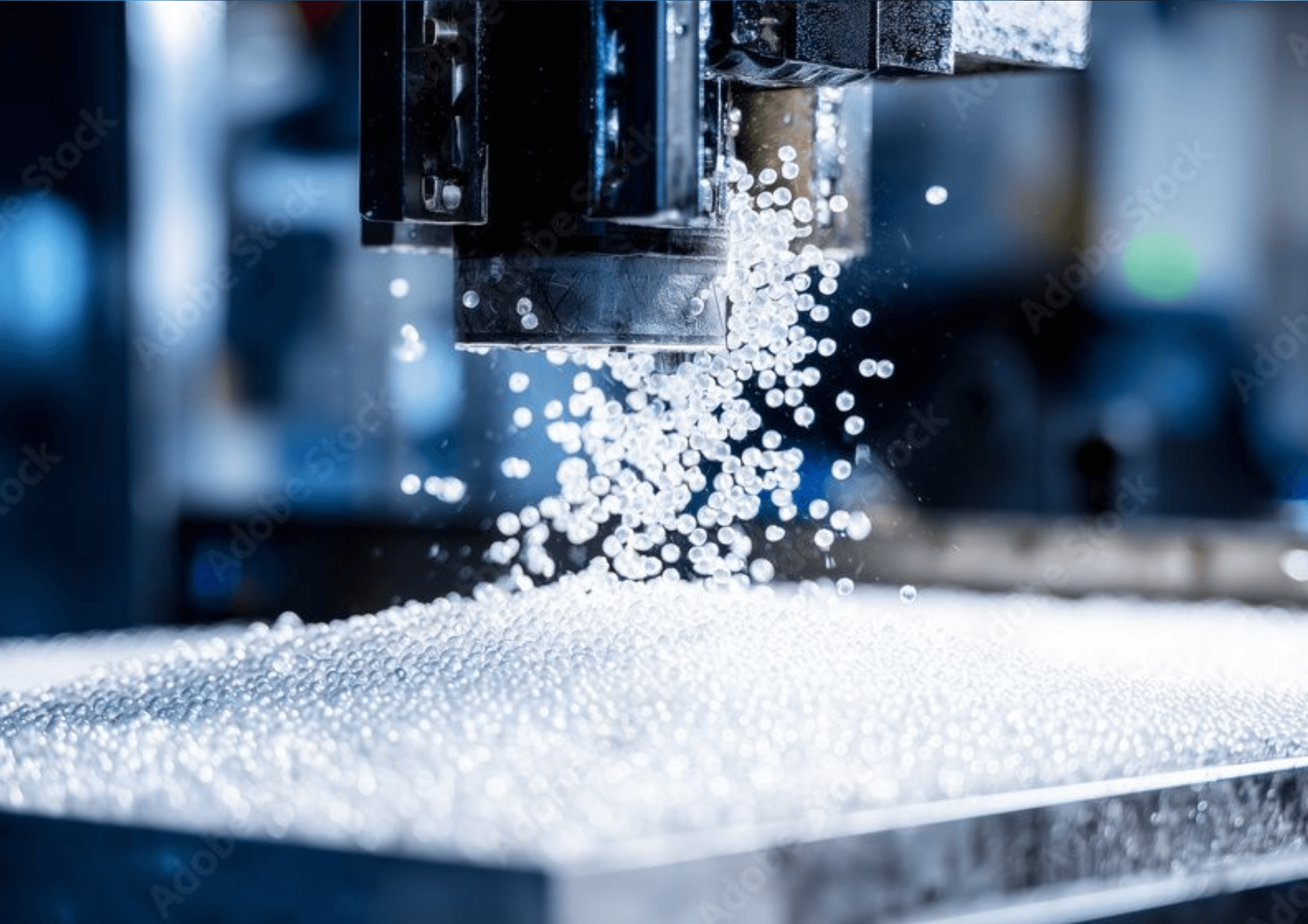 Plastic processing machinery handling polymer material